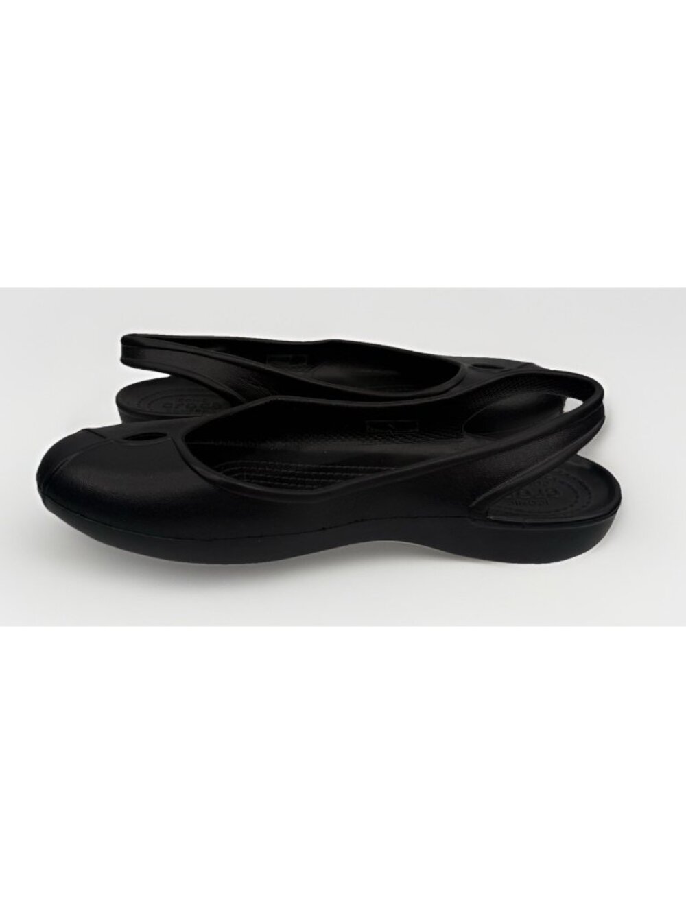 Crocs Olivia II Womens 8 Black Slingback Ballet Flats Comfort Casual Travel - Picture 4 of 11